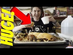 World’s longest meatball sub ever! This thing is a beast! Molly Schuyler eats