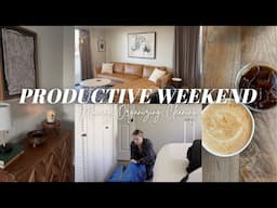 PRODUCTIVE RESET VLOG | Moving Airbnbs, Organizing Everything, Book Slump, White Lotus Finale, etc.