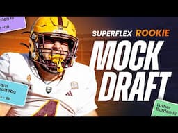 SUPERFLEX Dynasty Rookie Mock Draft | Five Rounds of Expert Picks & Predictions (Fantasy Football)