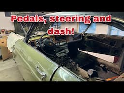 Pedals, Steering and Dash Going In! - Jaguar XJC Manual Restoration