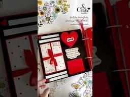 handmade scrapbook ideas - birthday card ideas  paper craft anniversary scrapbook ideas #shorts