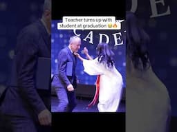 Teacher dances with students at graduation🔥