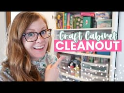 I Wanted to Quit 5 Minutes In! 🤪 || MAJOR CRAFT CABINET DECLUTTER + ORGANIZATION