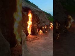 🇦🇿Yanar Dag🔥#travel #azerbaijan #yanardağ #baku #fire