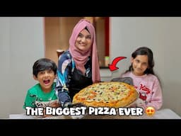 WE MADE THE BIGGEST PIZZA EVER !