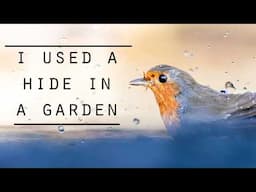 Garden Bird Photography - Putting a Hide by the POND!