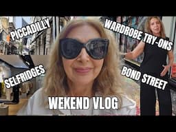 TRIP TO PICCADILLY, BOND STREET AND SELFRIDGES,WARDROBE TRY-ON | VLOG OVER 50