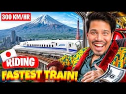 I TRIED THE FASTEST TRAIN IN JAPAN  !! 😍