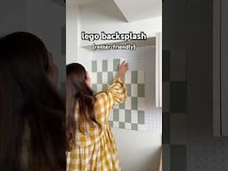 fully tiled, customizable, renter-friendly backsplash? say no more ✋ #kitchenhacks #kitchengadgets