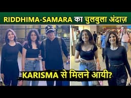 Riddhima Kapoor Arrives With Daughter Samara To Meet Karisma Kapoor
