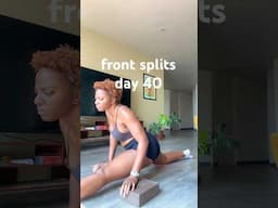day 40 of getting my front splits #splitschallenge #frontsplits #flexibilitychallenge