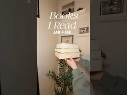 All the books I read in Jan & Feb #reading #booktube #bookreview