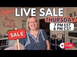 Angie's Thrifty Thursday LIVE SALE | 7pm EST/6pm CST | BUY NOW