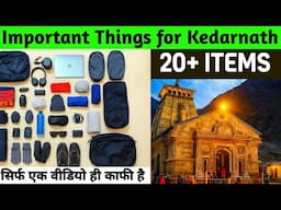 Kedarnath Bagpacking 2025 I Important & Essential Things to Carry for Kedarnath Chardham Yatra 2025