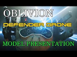 OBLIVION DEFENDER DRONE - model presentation.  3D print model and physical model.