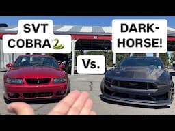 Wow! 2004 5.0 Swapped COBRA Vs 2024 DARK HORSE Mustang!