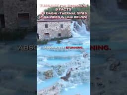 Fact #8 Bagni and Thermal SPAs in Tuscany (Part 8/9 of Tuscany for First-Timers) #tuscany