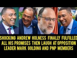 OMG Andrew Holness Finally Fulfilled His Promise To The Jamaican People This Makes History..........