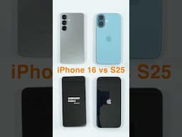 iPhone 16 vs Samsung s25 Speed Test  #iphone16 #s25