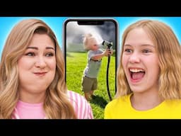EPIC Mother Daughter Try Not to LAUGH Water Challenge