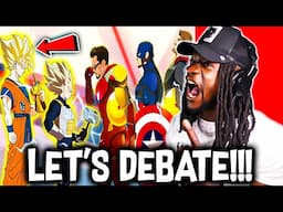 Dragon Ball Z VS Marvel Avengers in EPIC Crossover Battle! (REACTION)