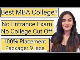 MBA 2025 Without Entrance Exam | Best Management Program | Best MBA College in India