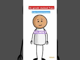 zij zpreekt vloeiend Frans,hollandaca öğreniyorum, Nederlands #nederlandsleren #hollandaca #shorts