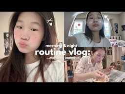 *REAL* productive morning & night routine as a highschool student (8am-11pm) ♡⸜(˃ ᵕ ˂ )⸝