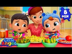 Fruit Salad Shake Up! 🥝| Little Angel | Dance Party Songs 2025 🎤 Sing and Dance Along 🎶