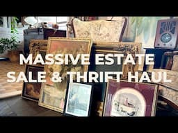 Thrift With Me! Epic Estate Sale, Yard Sale & Thrift Store Haul