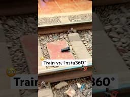 POV:A train runs over your 360 camera 🚂 What it looks under a train!#insta360 #filmmaking #360video