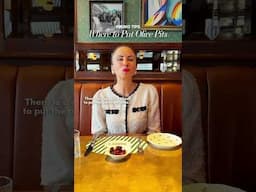 Where do you put olive pits⁉️ 🫒 #shorts #etiquette #manners #tablemanners #restaurant #socialskills