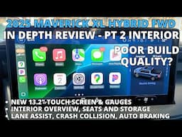 2025 Ford Maverick XL Hybrid FWD Truck In Depth Review - Pt 2 Interior
