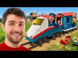 ON A CONSTRUIT UN VRAI TRAIN DIY ! (notre meilleure construction)(y’a un wagon bar)