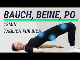 Bauch Beine Po Übungen ohne Springen  - 12 Min. täglich für Anfänger