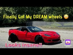 FINALLY Got My Dream Wheels for my C6 Zo6! LOOKS Insane 😳