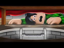 He Found A HIDDEN TUNNEL Under His House! (A Roblox Movie)