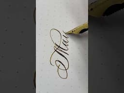 Lettering with a Flexible Nib - Hello May