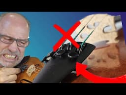 How to fix this on your violin... when the fine-tuners are all the way in.