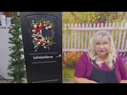 How to Make a Classic Burgundy and Ivory Floral Grapevine Wreath Making Tutorial Part 2