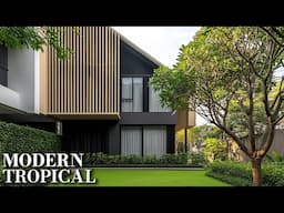 Innovative Modern Tropical Home with Smart Shading and Natural Finishes