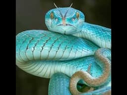 Venomous Beauty: The Blue Komodo Island Pit Viper