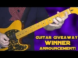 GUITAR GIVEAWAY UPDATE! 🤩🎸