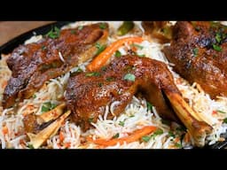 أسرع طريقة لعمل فخذ خروف مشوي لذيذ مع الأرز!