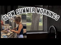 SUMMER MORNING ROUTINE with a stay at home mom