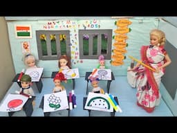 Barbie Doll All Day Routine In Indian Village/Radha Ki Kahani Part -577/Barbie Doll Bedtime Story||