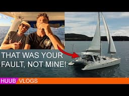 TESTING OUT MY HURRICANE DAMAGED CATAMARAN (with @samholmessailing)