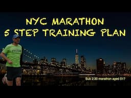 WE’RE BACK! THE 5 STEP TRAINING PLAN FOR THE NYC MARATHON // Sub 2:30 marathon aged 50?