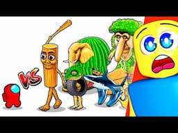 What If AMONG US Fought ITALIAN BRAINROT?