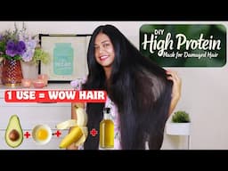 DIY Protein Treatment at Home! Homemade High Protein Hair Mask for Damaged Hair | Sushmita's Diaries